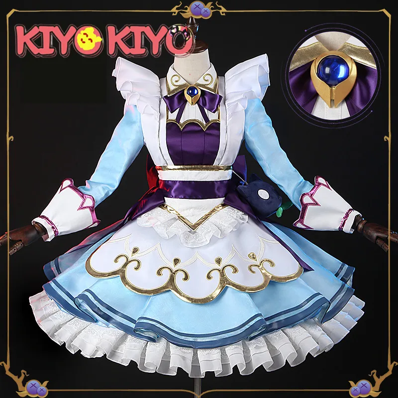 KIYO-KIYO Game LOL Cafe Cutie Gwen New Skin Cosplay Costume Gwen Sweetheart Lovely Maid Dress female