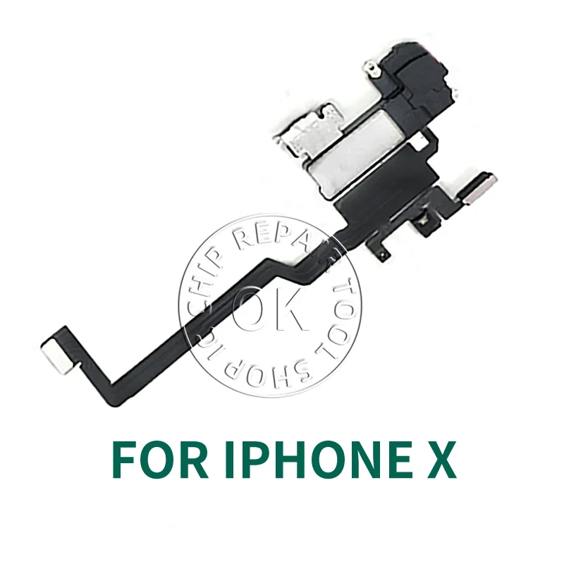 Original Ear Earpiece Flex Cable For iPhone X XR Xs 11 11 Pro Max Sensor Proximity Small Earphone Ear Speaker with Phone Face ID image 2