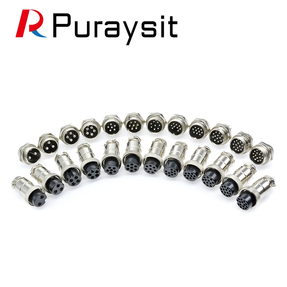Puraysit Air Plug Socket Connector GX20 2P 3P 4P 5P 6P 7P 8P 9P