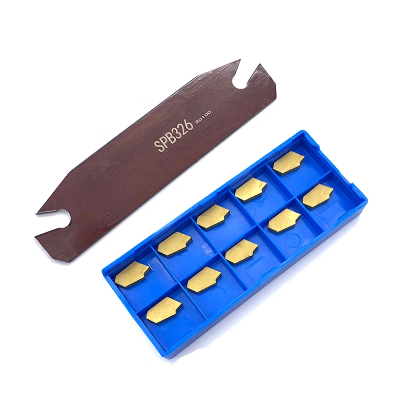 1pc SPB226 SPB332 +10pcs SP200 SP300 SP400 High quality Set Grooving SPB Slotting Cutting Insert and CNC Lathe SPB Tool Holder