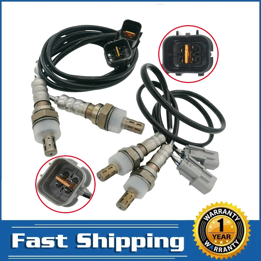 4pcs Upstream+Downstream Lambda O2 Oxygen Sensor for Kia Sorento LX EX V6 3.5L 2003 2004 2005 2006 234-4194 234-4166