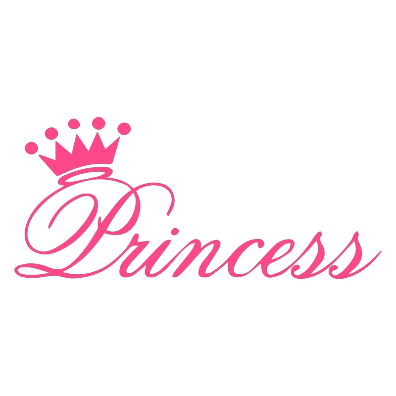 WaveHands Car Sticker 3D 25cm Beautiful Princess Crown Sticker On Car  Sticker Decal Rear Window Vinyl Car Styling Funny