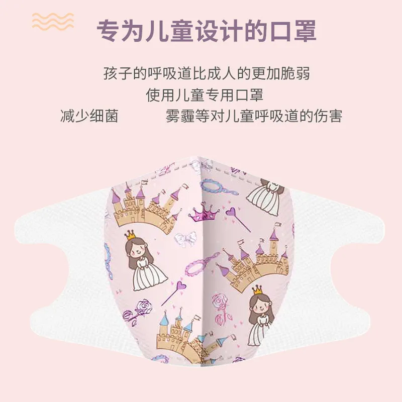 20/10/5/1Pcs Disposable Pattern Children Face Mask For Kids 3/4 Layer Cute Unicorn Funny Dust Mouth Industrial Mask Kids Mask