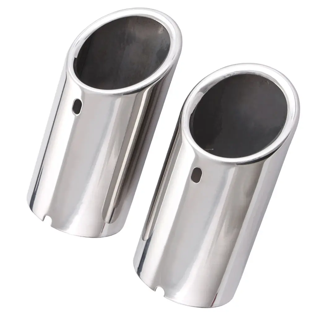 1 Pair Muffler Exhaust Tail Pipes Tips for Audi Q3 for VW Jetta 6 MK6 2.0TDI 2.5 2011-2014