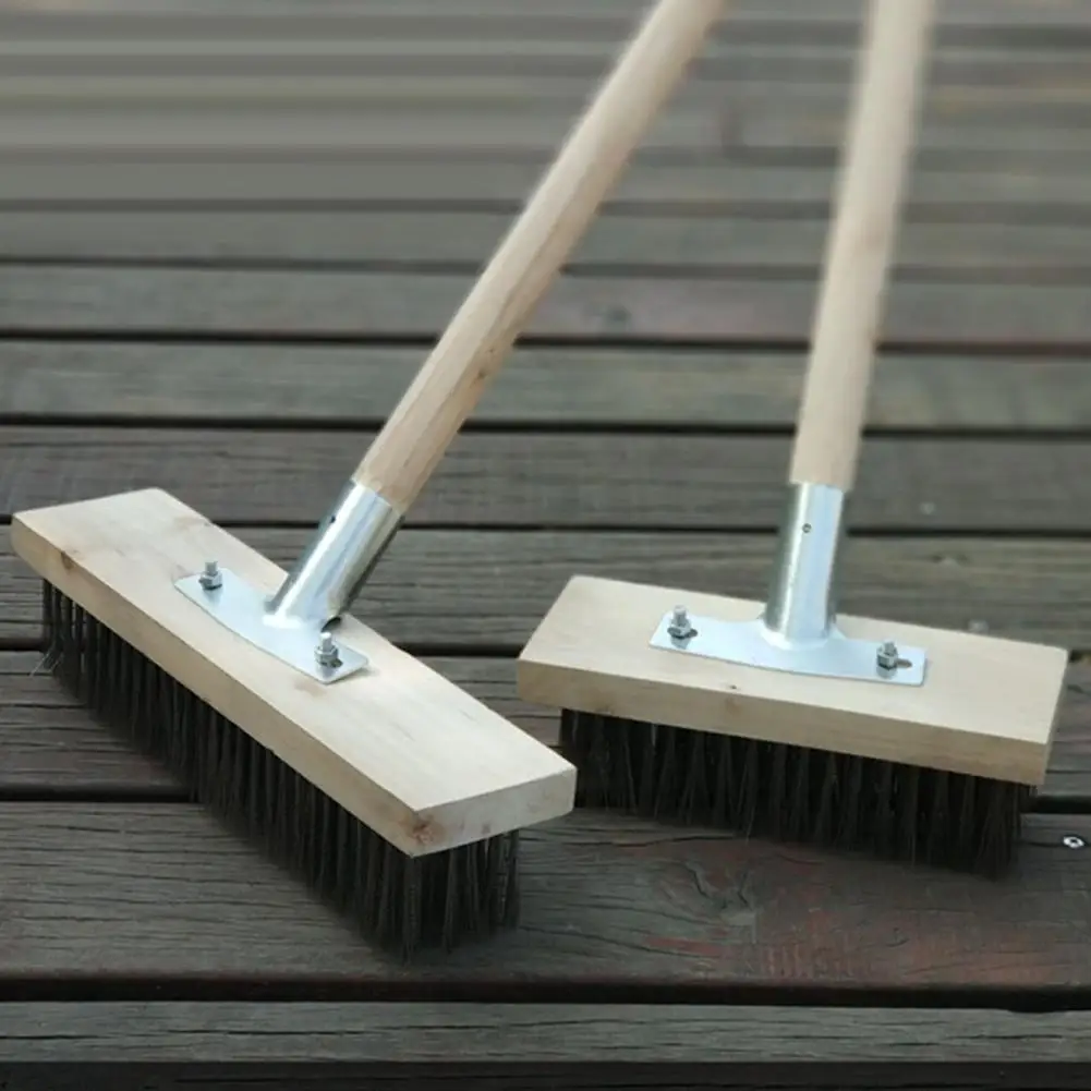 20/30/45cm Metal Wire Broom Brush Sweeping Floor Garden Moss Cleaner Scrubber Kitchen Home Household Cleaning Tools Accessories