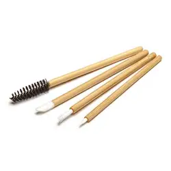 50 Pcs ECO Friendly Bamboo Stick Black Nylon Mascara Wands Eyelash Brush Disposable Lash Wands