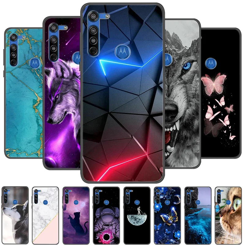 Silicone macio tampa traseira para motorola moto g8, moto g8 power lite