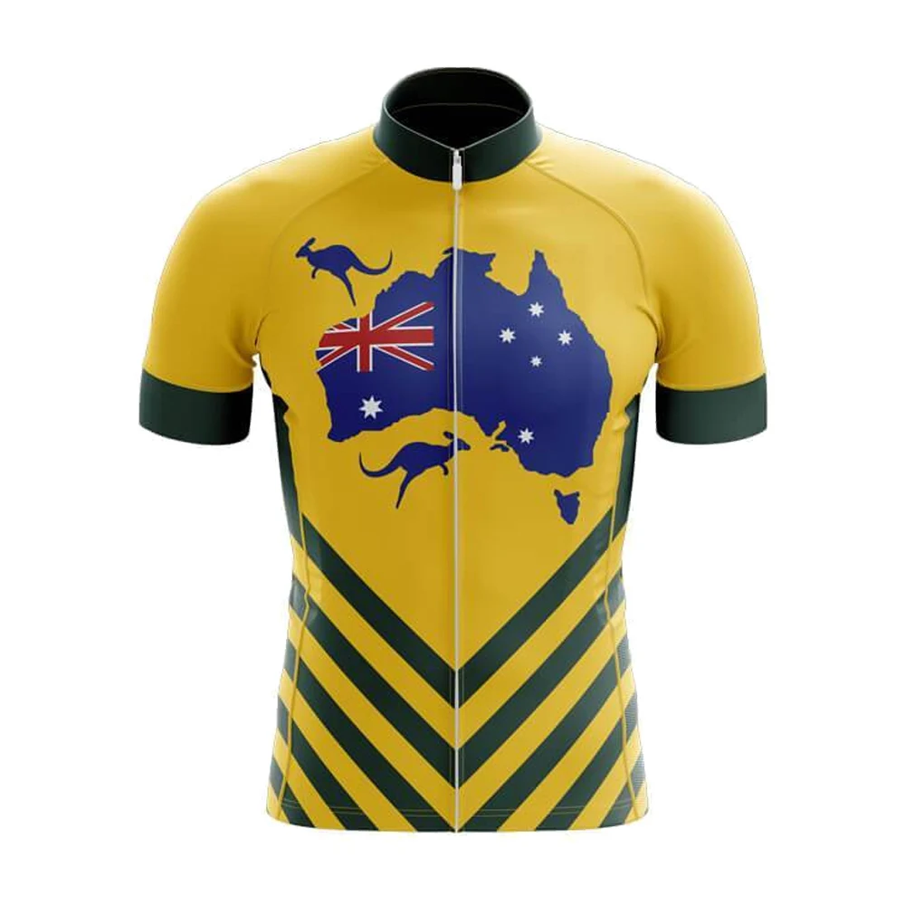 Australia Men Cycling Jersey Set Bike Team equipamento de Ciclismo Multiple Styles Can Customize Summer Maillot Ciclismo Hombre