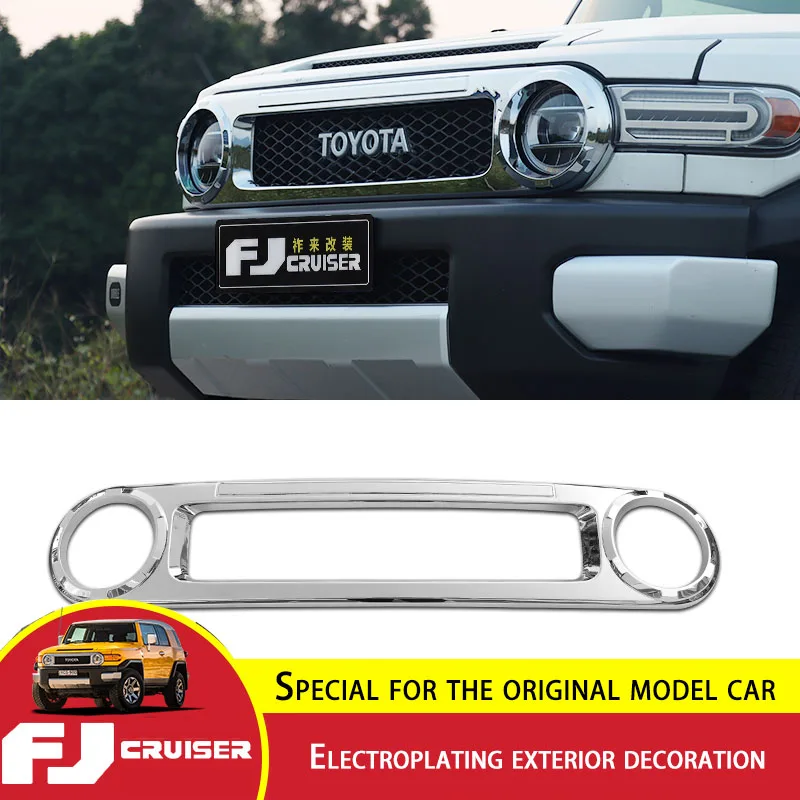 

For Toyota FJ Cruiser Racing Grills Decorative Frame ABS Chromium Styling FJ Cruiser Electroplating Exterior Accessories