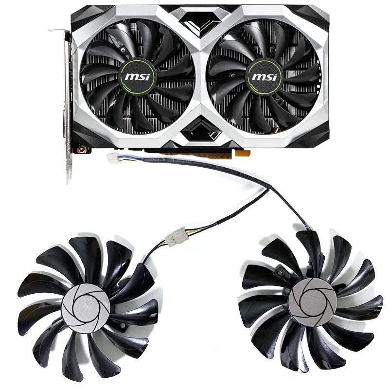 2ps NEW HA9010H12F-Z 85MM 4PIN RTX2060 Cooling Fan For MSI GeForce RTX 2060 VENTUS XS C 6G OCV1 GTX1660 1650 Video Card Fans