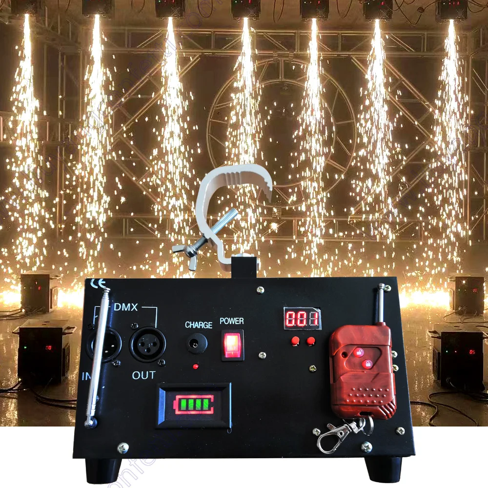 Dj Event-máquina de Pyro Sparkler fría, proveedor de fiesta, Material de polvo de titanio, fuente brillante para escenario, efecto especial para boda