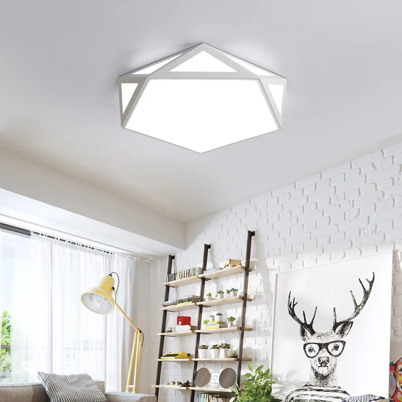 Geometry Creative LED Ceiling Lamp Surface Mounted Modern Led Ceiling Lights For Bedroom Light Fixture Indoor Lighting