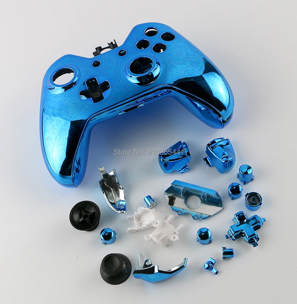 1set/lot Replacement Chrome Protective Case Cover Skin Shell case with buttons For Xbox one xboxone Game Console