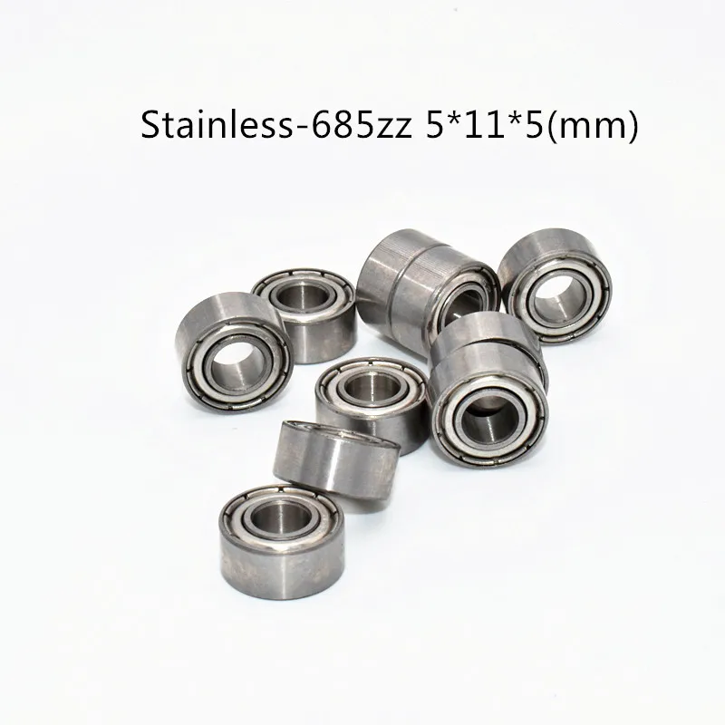 

Stainless steel bearing 10PCS S685ZZ 5*11*5(mm) free shipping antirust metal sealed High speed Mechanical equipment parts