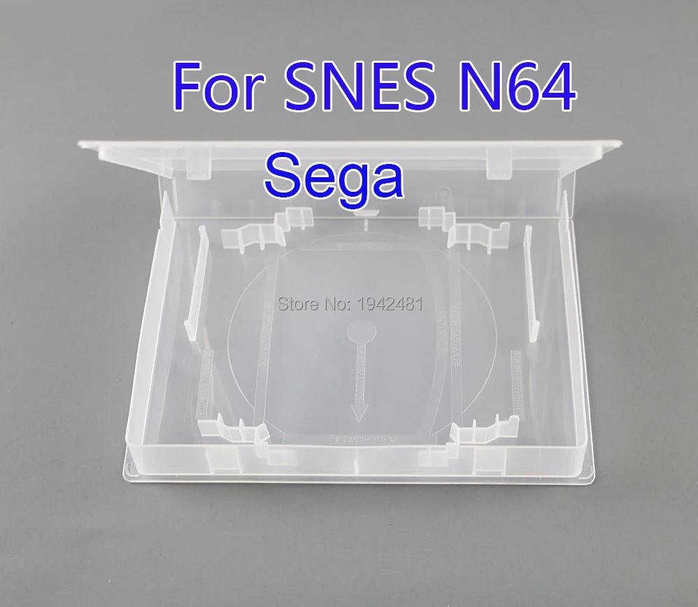 

50pcs Transparent Box Game Card Cartridge CD DVD Protector Case For N64/SNES (US)/Sega Genesis/MegaDrive Universal Shell