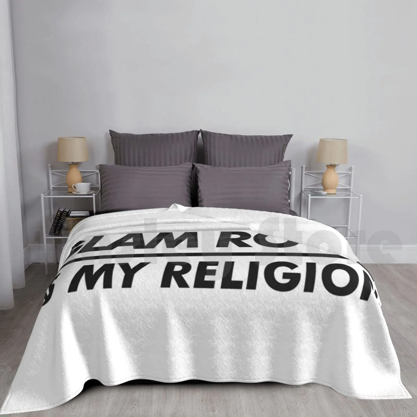 Glam Rock Is My Religion Blanket Fashion Custom Music Genre Religion Glam Punk Kiss Alice Cooper Slade Queen