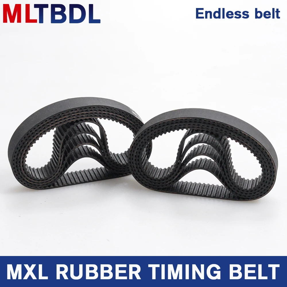 5/10pcs MXL Timing belt B96 B97 B98 B99 B100 B101 B102 B103 B104 Width 6/10mm Closed Loop rubber Synchronous belt 78 80mxl 82MXL