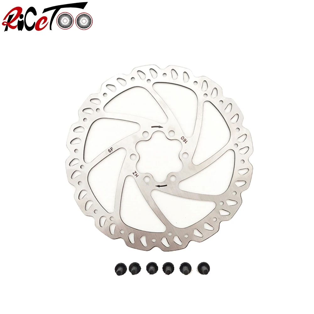 

RICETOO Bicycle Brake Disc Brake Ebike MTB Electric Bicycle Brake Pad160mm Disc Bike Parts