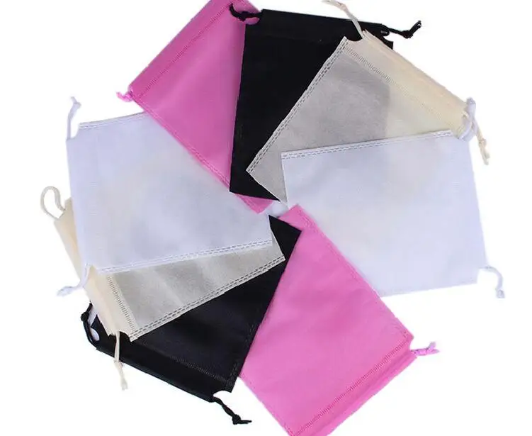 50pcs/lot Large Size 30x40cm Big Non-Woven Drawstring Bags For Packing Gift Shoes Storage Organize Bag Personalized Print Logo