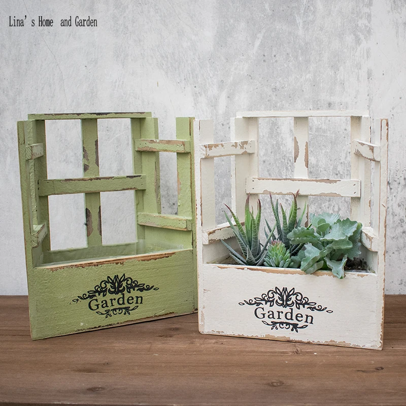 

window design handmade small shabby chic wooden garden planter