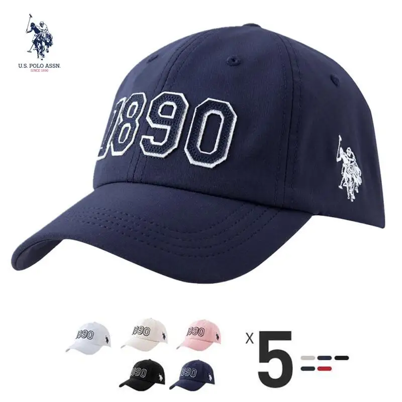 U.S. Polo Assn.2025 Classic Five-color New Couple Baseball Caps Fashion Embroidery Standard Adjustable Hats For Men And Women