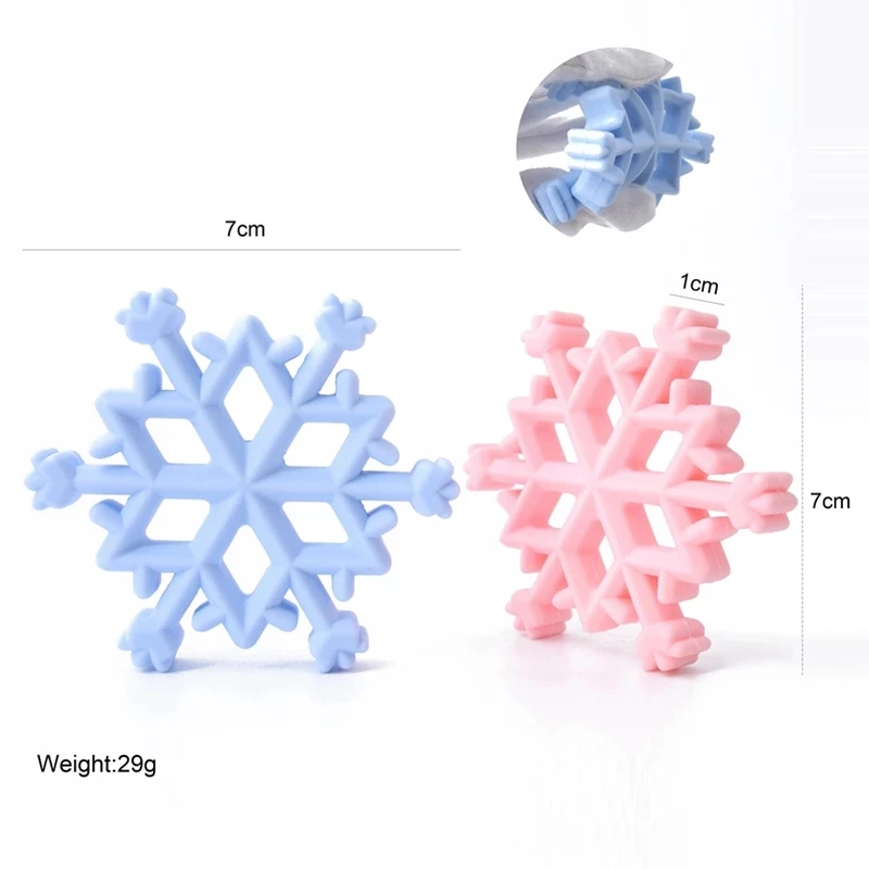 Baby Silicone Teether Christmas Tree Sika Deer Baby Fidget Toys Snowflake Pacifier Chain Food Grade Silicone Baby Accessories