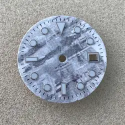 29mm Watch Dial Blue Luminous Meteorite Type Watch Accessories for 8215/8205/8200/821A Mingzhu 2813 Movement