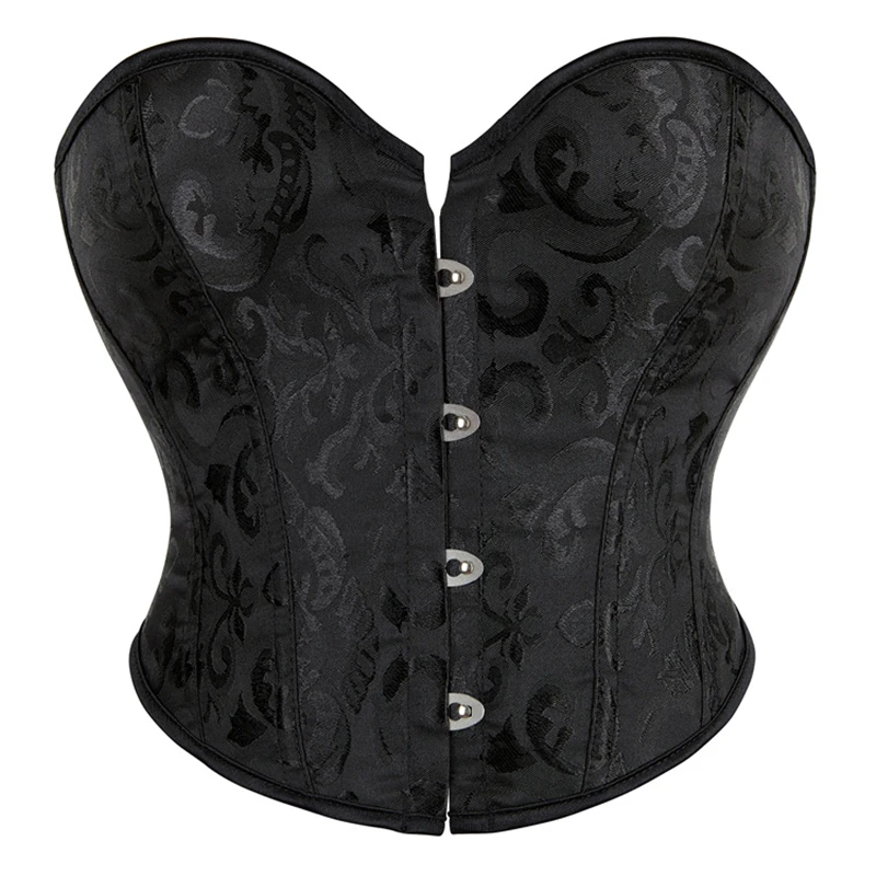 

Women Short Waist Corset Top Strapless Chest Push Up Waist Trainer Body Shaper Sexy Tube Top off Shoulder Party Gothic Bustier