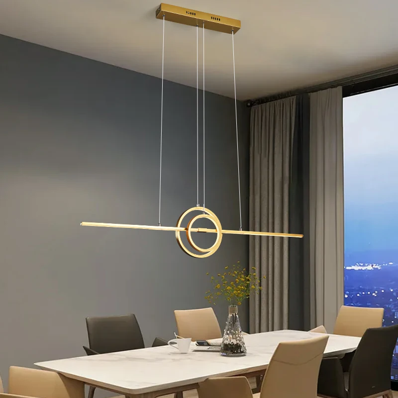 

Modern Led Pendant Lamp Fixture lampara colgante Dining room Living Room Modern Led Pendant Lights Black or Gold Finished