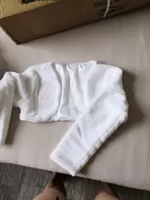 Ivory faux fur wedding wrap with long sleeves #2