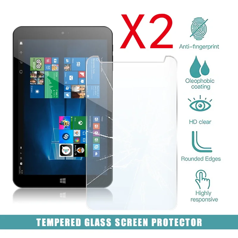 

2Pcs Tablet Tempered Glass Screen Protector Cover for Airis WinPad 81W 9H Tempered Glass Screen Protector Film