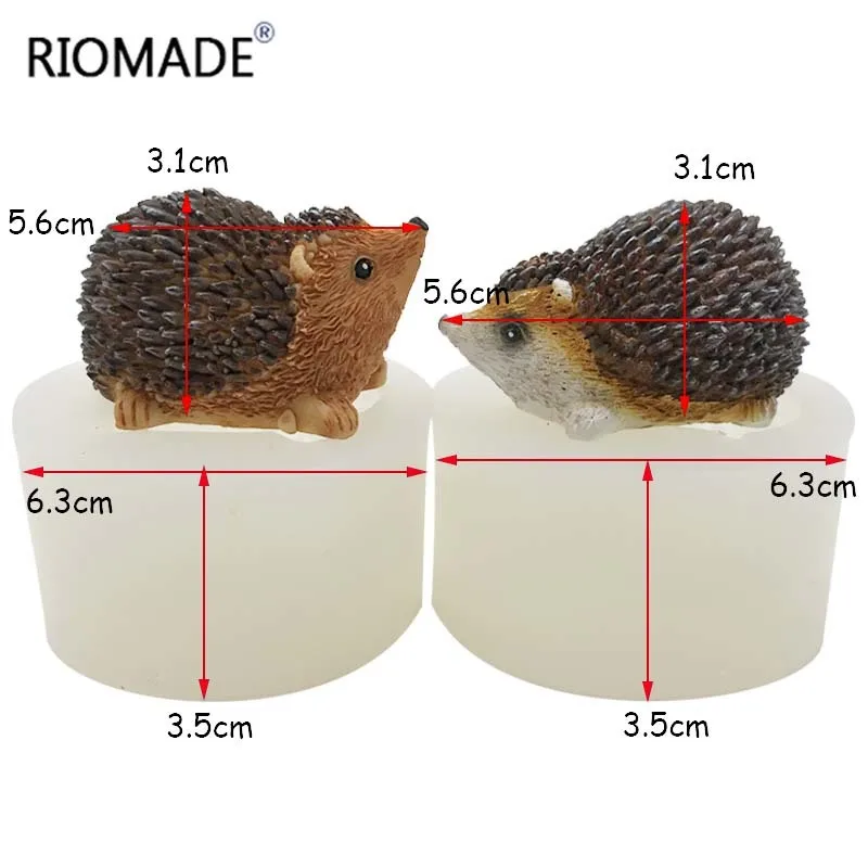 3D-Igel-Silikonform, Tier-Handwerkskunst, Dekorationswerkzeuge, DIY, handgemachte Seife, Ton, Aromatherapie, Kerzenform, Haushaltsartikel – Detail 6