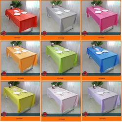 1pc 137*274cm Birthday Party Blue Pink Plastic Table Cover Girl Shower Party Supplies Disposable Table Cloth Wedding Decorations