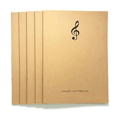 

5 pcs Blank Sheet Music Manuscript Paper/Staff Paper/Musicians Notebook