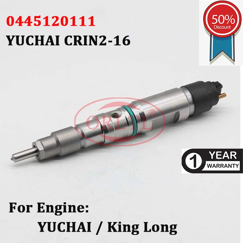 0445120111 Common Rail Injector Parts Nozzle 0 445 120 111 Diesel Sprayer 0445 120 111 For YUCHAI CRIN2-16 INYECTOR 0445120110