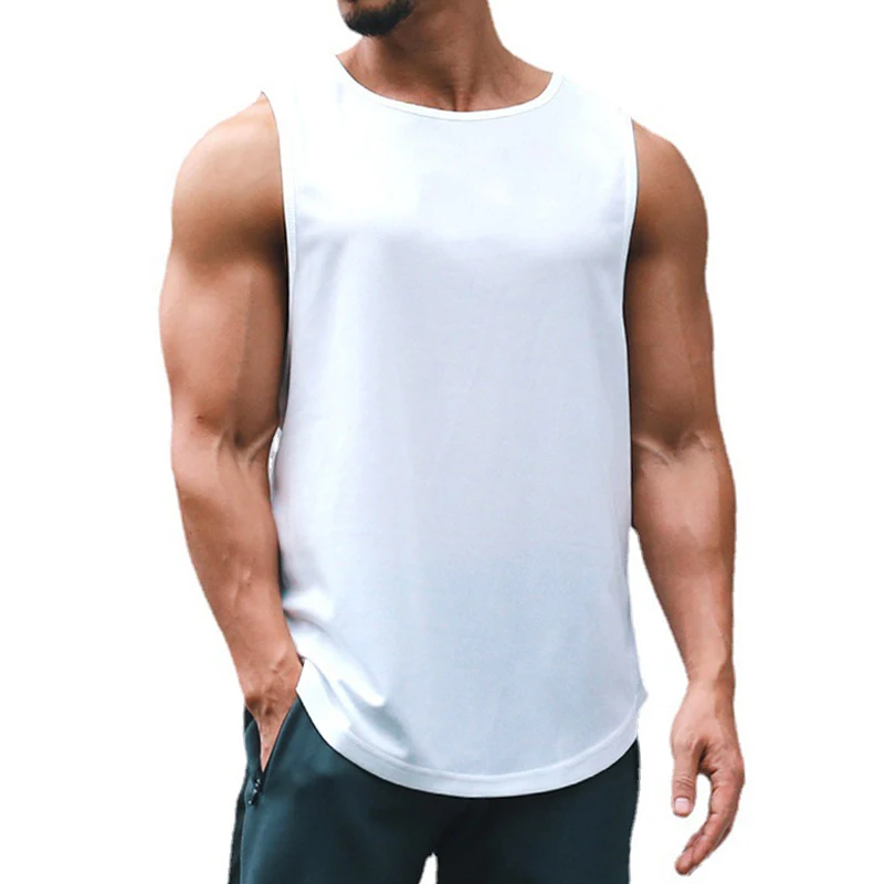 Summer Quick Dry Gym Clothing Mesh Sport Tank Top Men Bodybuilding Sleeveless T Shirt Mens Fitness Stringer Tanktop Running Vest