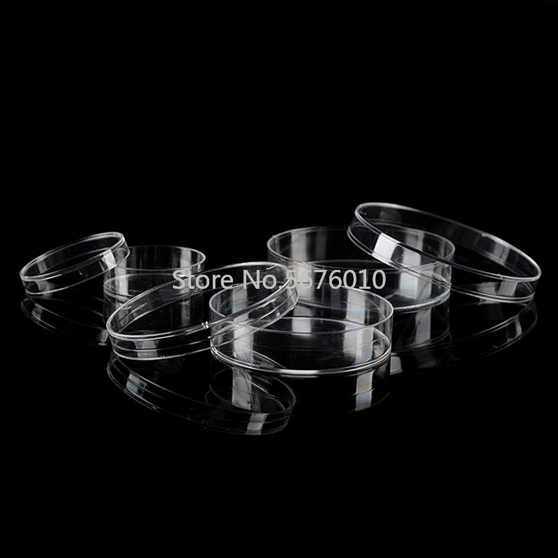 50 Pieces/pack Lab 90mm Disposable Sterile Plastic Petri Dishe Culture Plates Bacterial Yeast  Biology Spectrometer