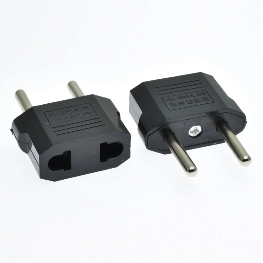 10 Stks/partij 2 Ronde 10 Een Ons Eu Plug Converter Travel Electrical Power Adapter Socket
