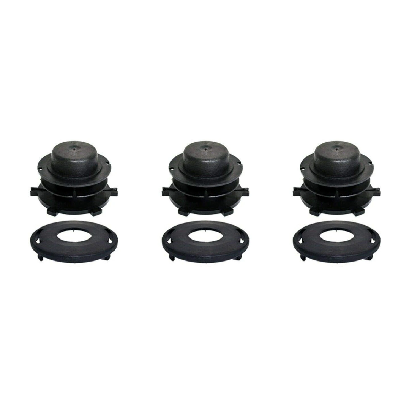 6pcs Trimmer Head Spool and Cap Combo Fits Stihl 25-2 FS 90 100 110 120 130 55 80 83 85