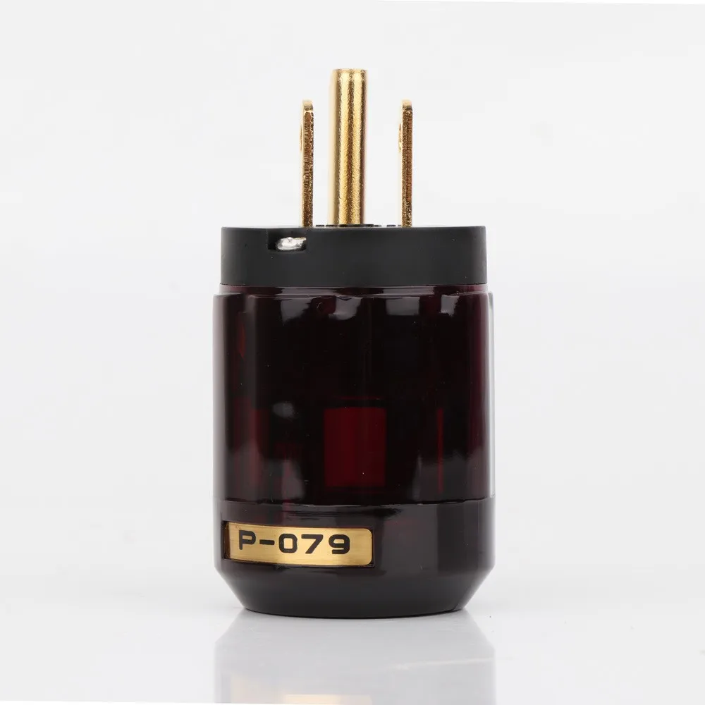 Oyaide P-079/P-037/ P-029/ P-046/ P-004/P-330/ P-320/p077 eua plugue de alimentação ródio fêmea chapeado/chapeamento de ouro plugue do conector de alimentação