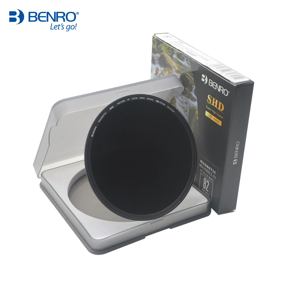 BENRO Magnetic SHD ND8/16/32/64/128/256/500/1000/32K/100K/1KK 82mm Filter Optical Glass Quick Installation Anti-Dropping