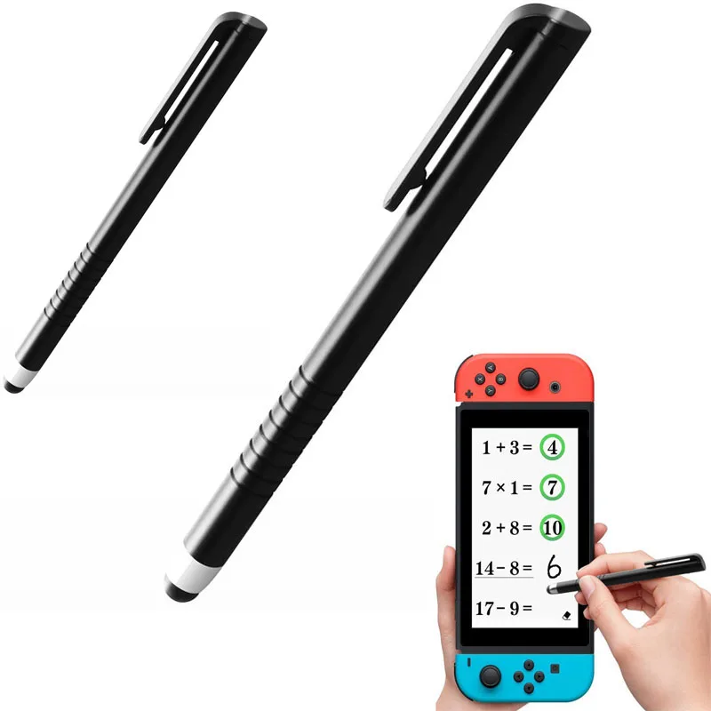 2Pcs Nintend Switch Stylus Touch Screen Pen Universal For Nintendo Switch NS Phone Tablet With Silicone Pen Head Pen Clip Fast