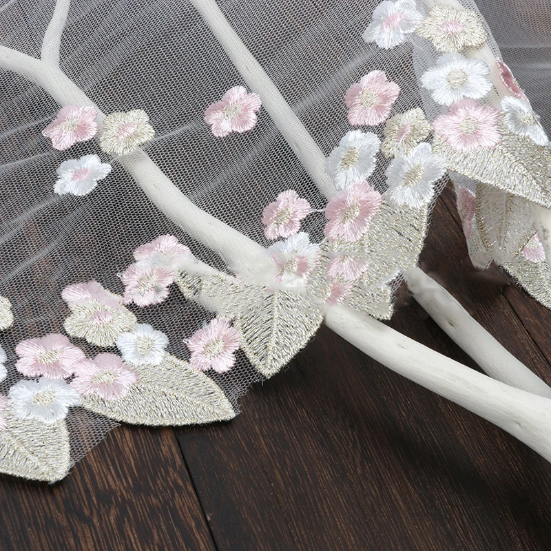 20Yards Decorative Floral Lace Trim Fabric Wedding Birthday Christmas Goods Craft DIY Embroidery Skirt Intimate Accessories