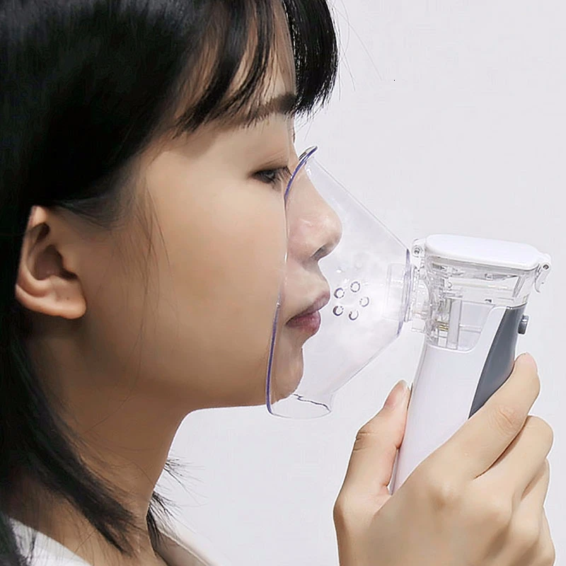 Medische Draagbare stille vernevelaar Mini Handheld inhalator inhalator voor kinderen Volwassen Verstuiver nebulizador mesh Astma nebulizadores