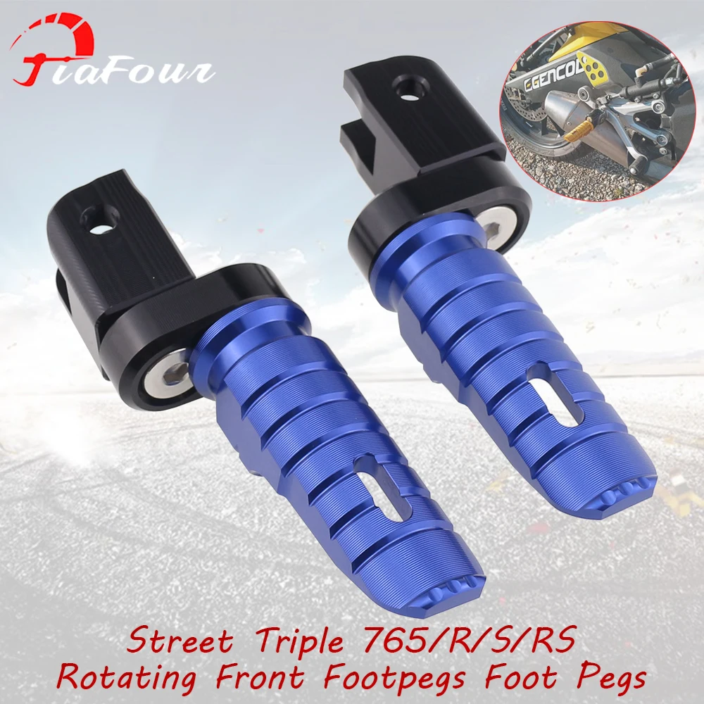 

FIT For Speed Triple R S RS Speed Triple 1200 RS RR TRIDENT 660 Daytona 675 R 660 Front Footrest Foot Pegs Pedals