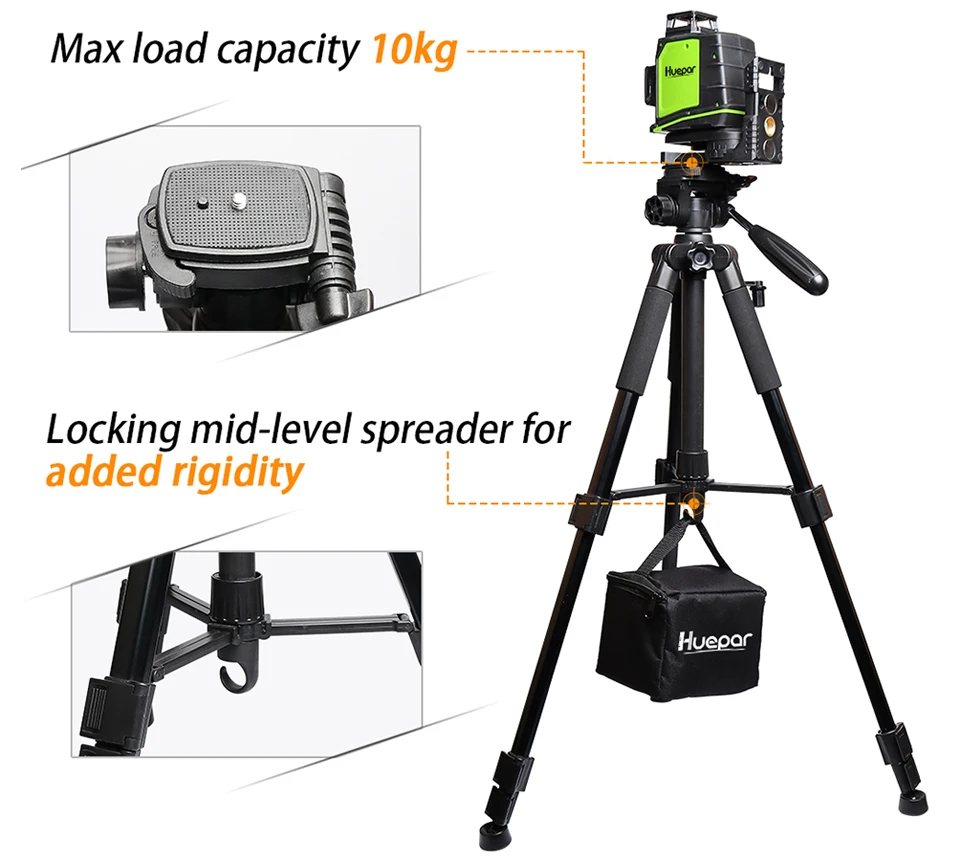 Huepar Multi-function Travel Camera Tripod 56\