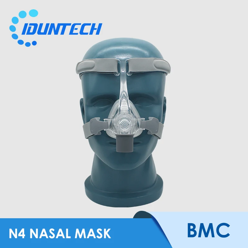 Лицевая маска BMC CPAP с трубкой, респиратор с регулируемым ремешком для путешествий, аппарат против храпа