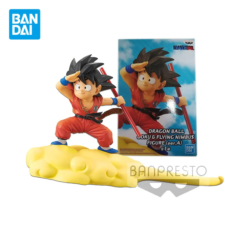 

Bandai Genuine Dragon Ball Son Goku Somersault Cloud Childhood Anime Action Figures Model Ornaments Doll Toys Gifts For Children