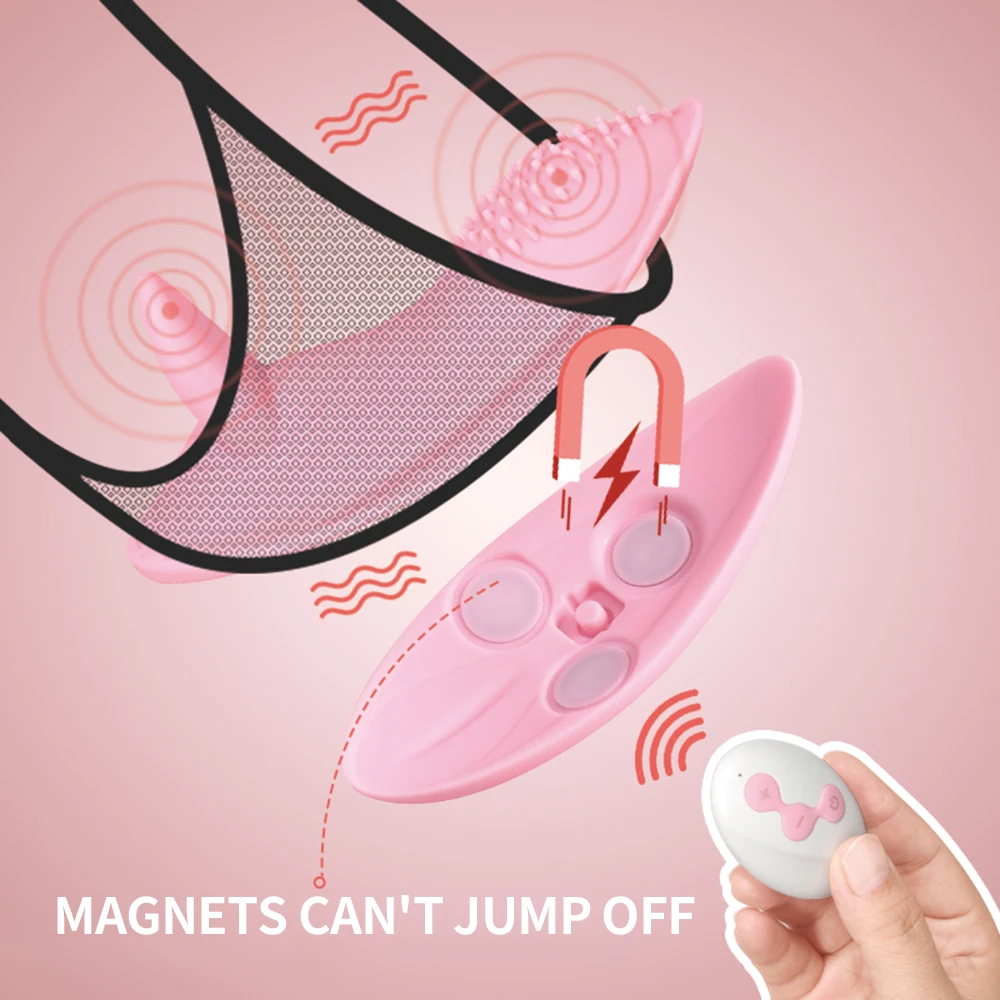 Wearable Vibrator Butterfly Vagina Clitoris Stimulator Sex Toys For Women Remote Control Magnetic Invisible Panties Vibrator