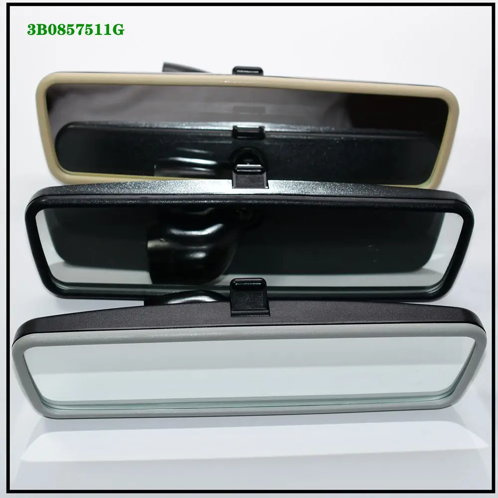 Beige Black Gray Interior Rear View Mirror For VW Golf MK4 MK5 Passat B5 B6 Bora Polo 3B0857511G 18D8575119B9